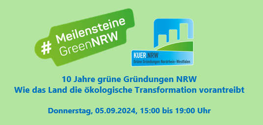 10 Jahre grüne Gründungen NRW